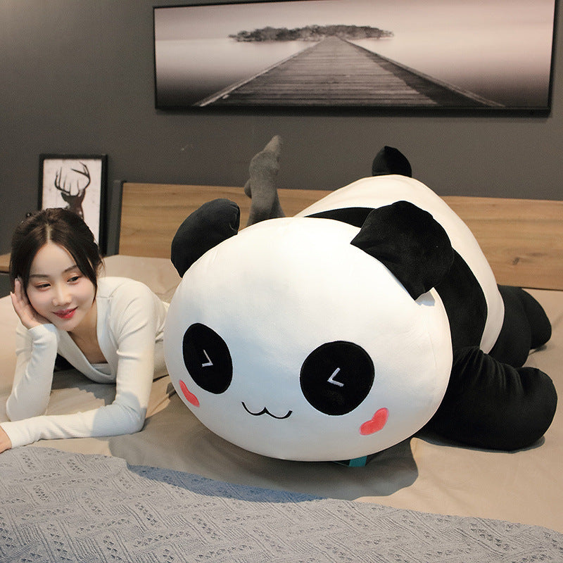 Lying Panda Pillow, Large Sleeping Pillow - ChicaLux