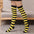 Wild striped long tube bottoming socks - ChicaLux
