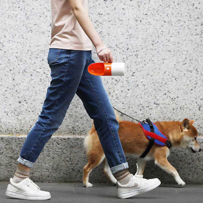 Pet Drinking Cup Pet Water Bottle Convenient Easy To Use Splash-Proof Splash-Proof One-Key Lock ABS Standard - ChicaLux