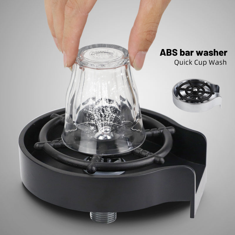 Bar Counter Cup Washer Sink High-pressure Spray Automatic Faucet Coffee Pitcher Wash Cup Tool Kitchen - ChicaLux