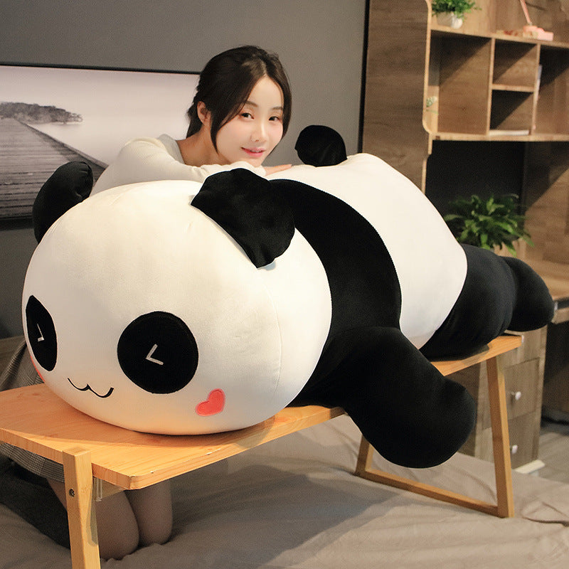 Lying Panda Pillow, Large Sleeping Pillow - ChicaLux