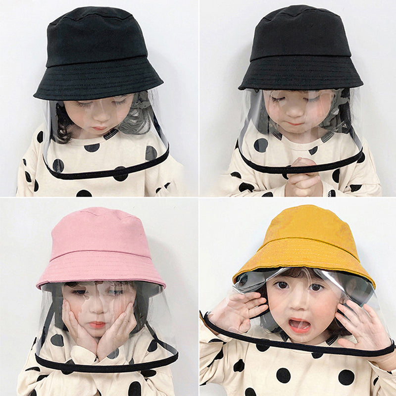 Child Protection Products Hot Buy Anti-spitting Protective Hat Dustproof Cover Kids Boys Girls Fisherman Hat - ChicaLux