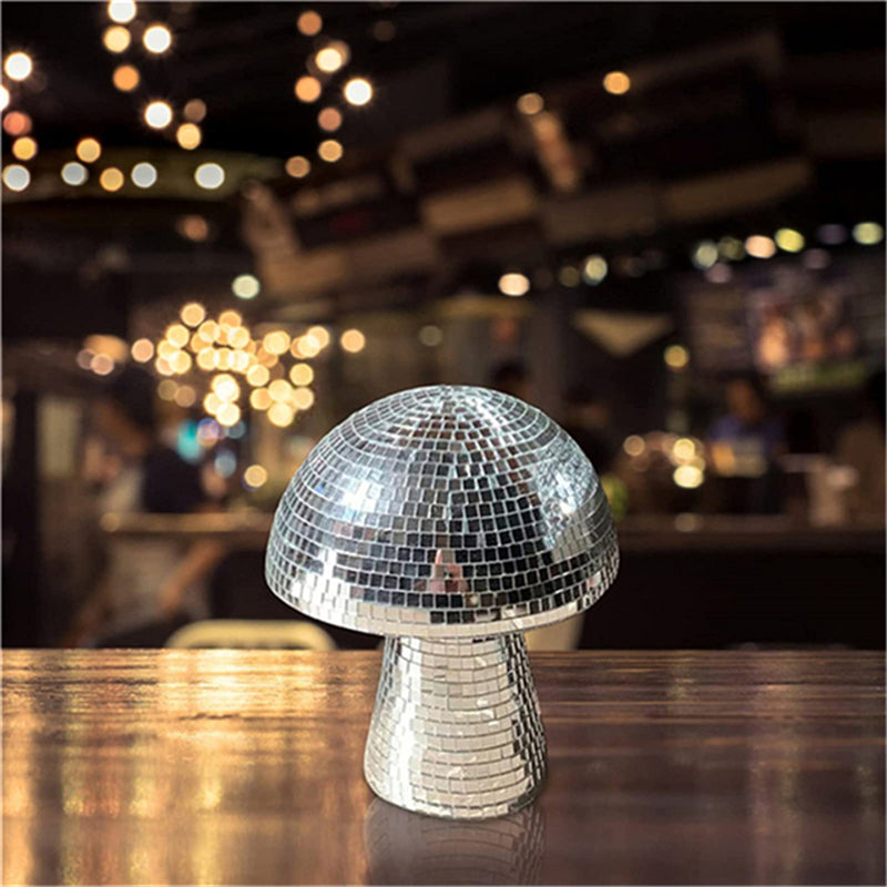 Mirror Glass Brick Mushroom Disco Ball Upholstery - ChicaLux