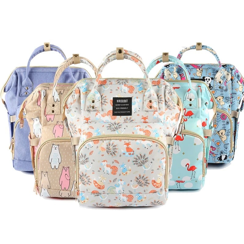 Diaper Bag Backpack For Moms Waterproof - ChicaLux