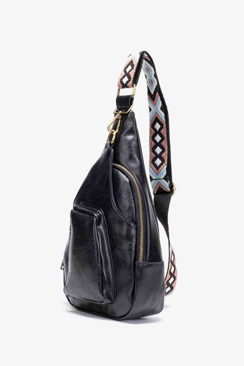 All The Feels PU Leather Sling Bag - ChicaLux