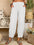 Pantalones casuales de lino y algodón sueltos de color liso Pantalones Harem para el hogar 