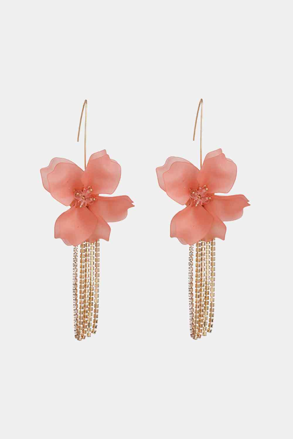 Flower Shape Acrylic Dangle Earrings - ChicaLux