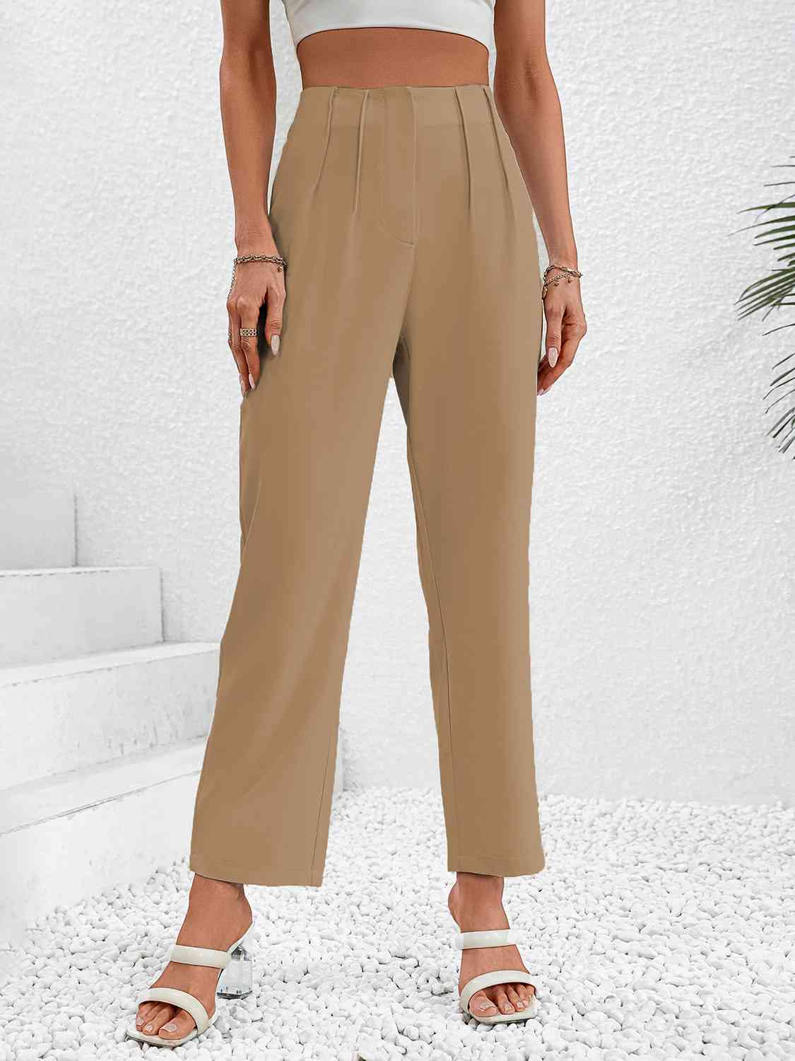 Ruched Long Pants - ChicaLux