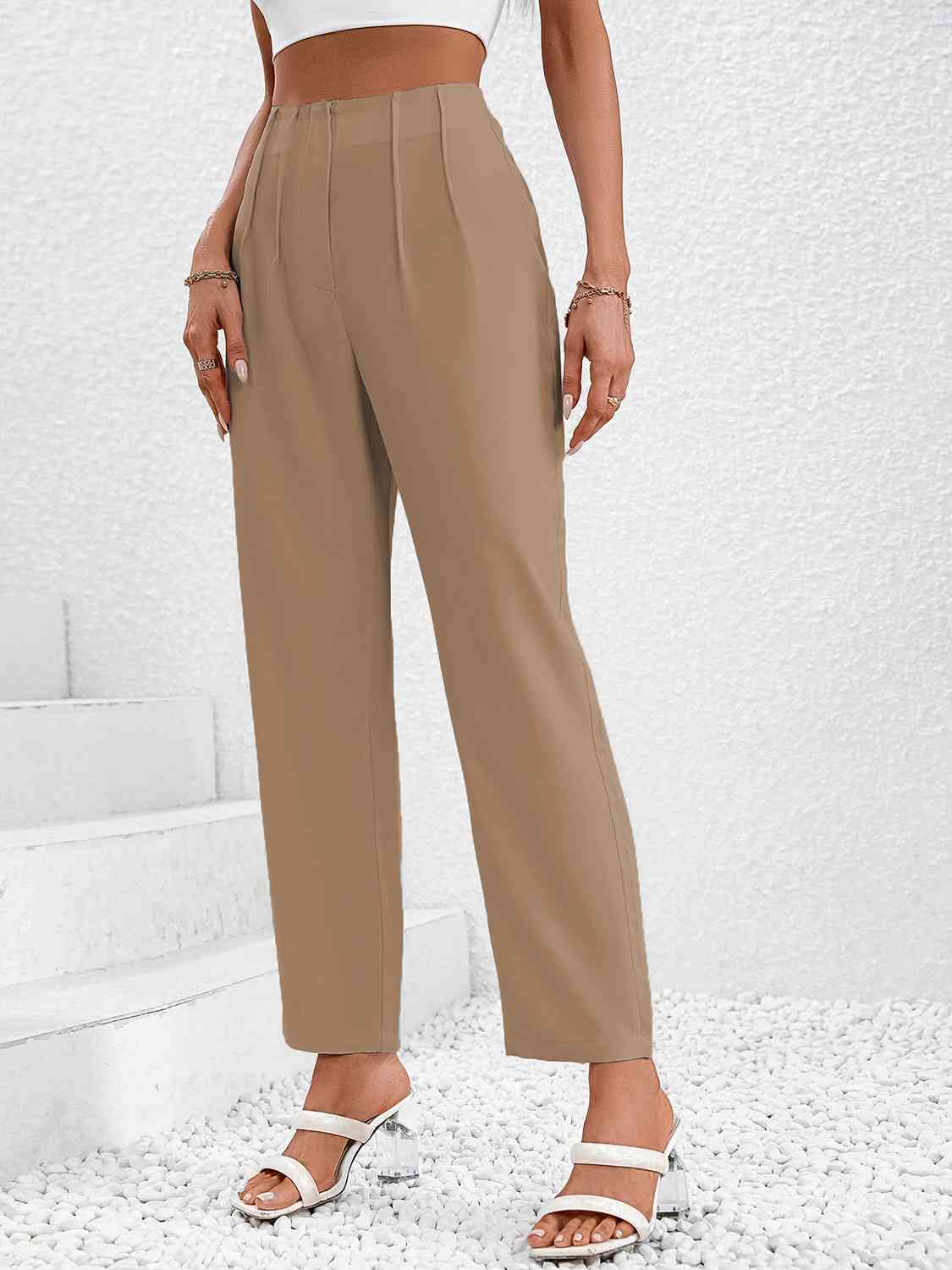 Ruched Long Pants - ChicaLux