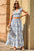 Printed Tie Back Cropped Top and Maxi Skirt Set - ChicaLux