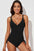 Tied Cutout Plunge One-Piece Swimsuit - ChicaLux