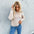 women's round neck five-pointed star base knitted sweater