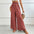 New casual solid color flared wide-leg pants