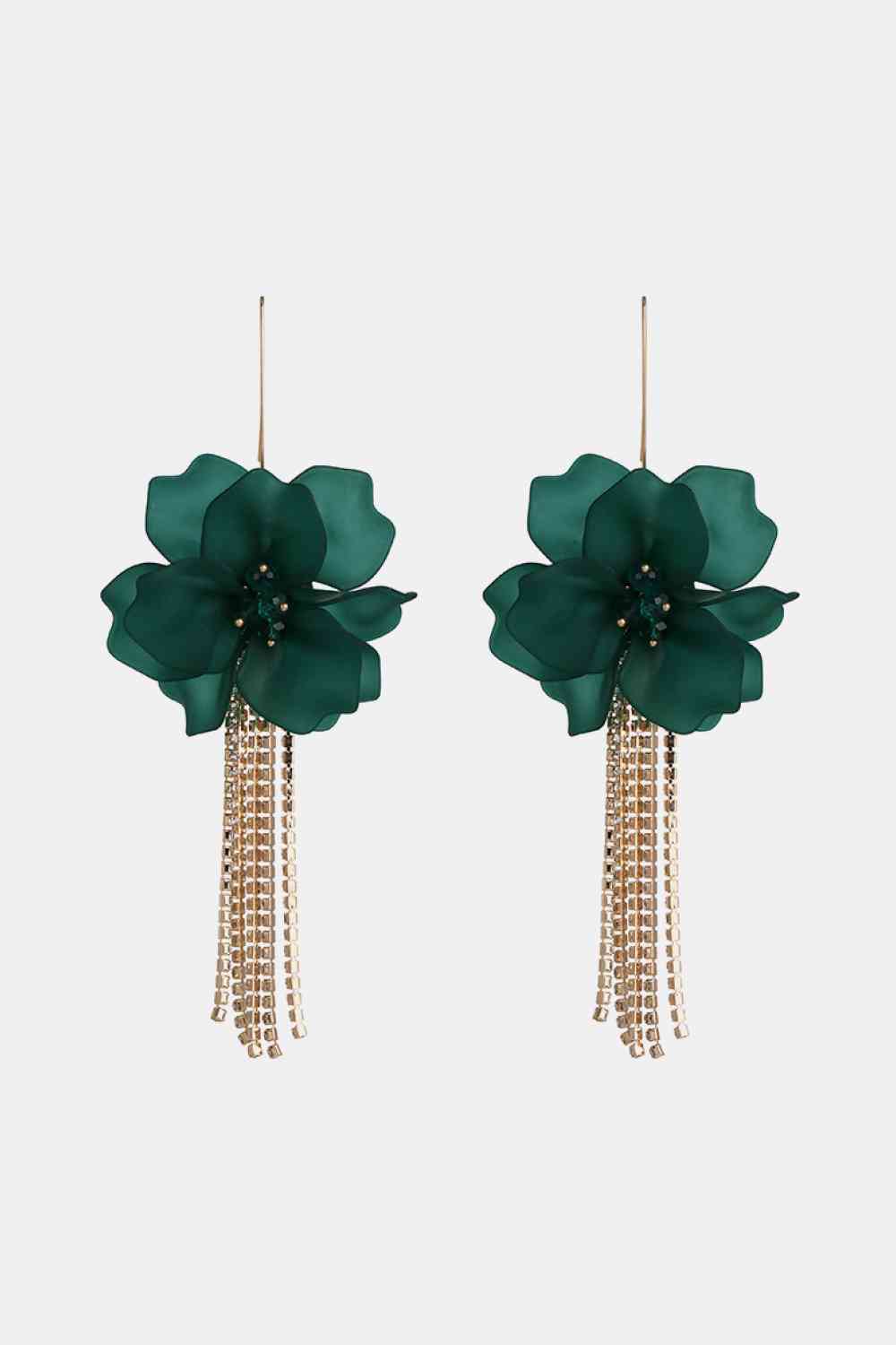 Flower Shape Acrylic Dangle Earrings - ChicaLux