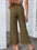 Nuevos pantalones de nueve puntos para mujer, pantalones microacampanados ajustados de algodón y lino de cintura alta 