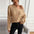 Suéter suelto casual de manga larga de color sólido para mujer 